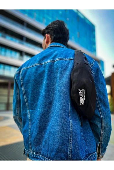 CNT002 - Keten Erkek Çapraz Çantası SIYAH - 2