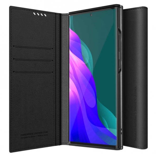 Galaxy Note 20 Ultra Kılıf Araree Mustang Diary Kılıf Siyah