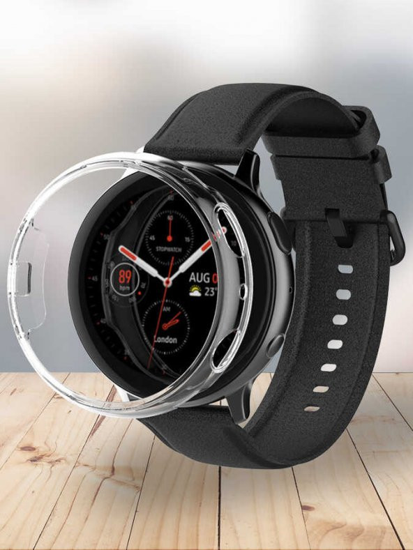 Galaxy Watch Active 2 44mm Kılıf Araree Nukin Kapak Renksiz - 10