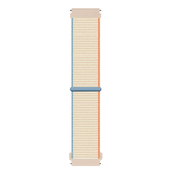 Huawei Watch GT5 46mm GT4 46mm İle Uyumlu Ayarlanabilir Cırt Cırtlı Yumuşak Spor Kumaş Örgü Kordon  Bej - Resim 4