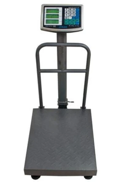 300 Kg Terazi Elektronik Terazi Şarzlı Kantar Arka Korumalı Tartı 40x50 Cm Tabla Fiyat Hesaplamalı - 1