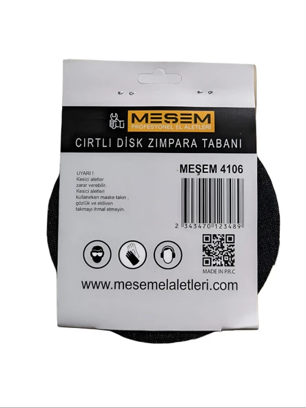 MEŞEM CIRTLI DİSK ZIMPARA TABANI 180mm - 2