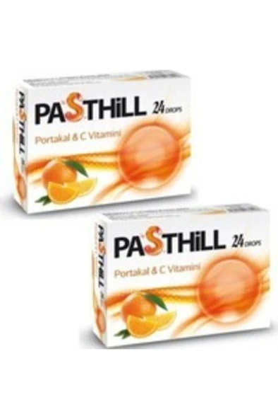 Pasthill Portakal & C Vitamini 24 Pastil 2'Li PAKET (SKT:01/2029) ürün görseli 1