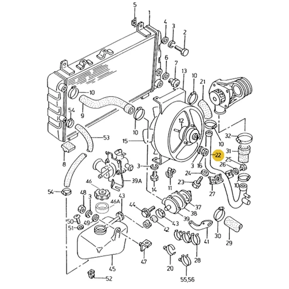 Skoda Favorit 1988-1995 Radyatör Devirdaim Borusu 6U0121050 - Resim 2