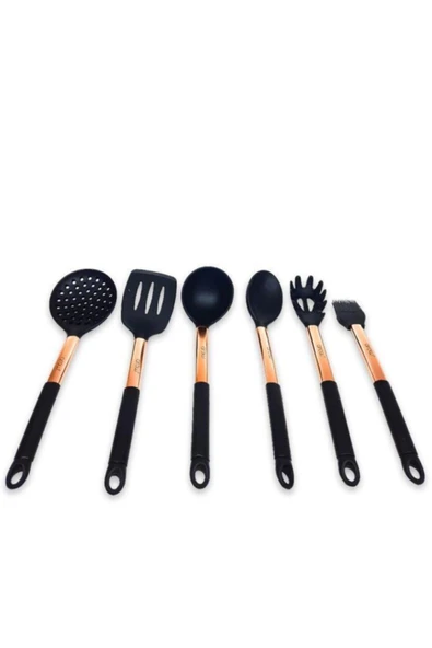 Helper 7 Parça Silikon Kepçe Seti Bakır Renk - Resim 2