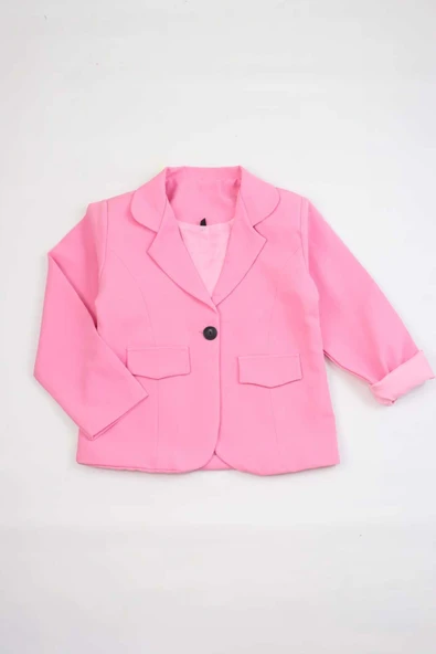 ESİLA KİDS Kız Çocuk Ceket Pembe Renkli 3-9 Yaş - Resim 2