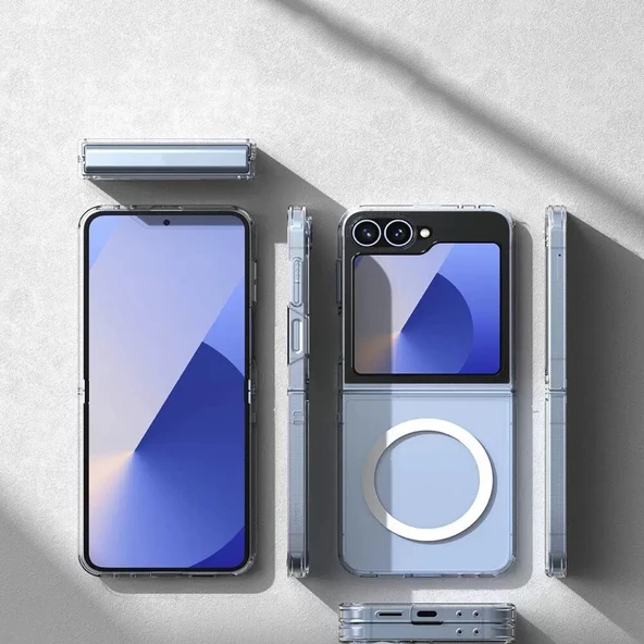 Samsung Galaxy Z Flip 6 Kılıf Kamera Korumalı M-safe Sert PC Porto Kapak - Resim 8