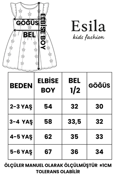 ESİLA KİDS Kız Çocuk Elbise Beyaz Fırfırlı Kolsuz Detaylı Yazlık Elbise Doğum Günü Ve Partywear 3-6 Yaş - Resim 4