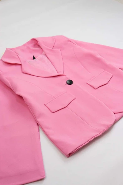 ESİLA KİDS Kız Çocuk Ceket Pembe Renkli 3-9 Yaş - Resim 6