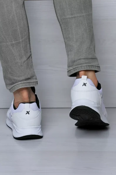 Erkek Bağcıklı Günlük Spor Ayakkabı Beyazsiyah TZL-P-00016883 - 2