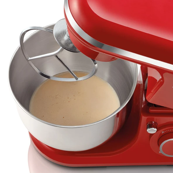Arzum AR1189-03 Kırmızı Crust Mix Lite Stand Mikser - Resim 4