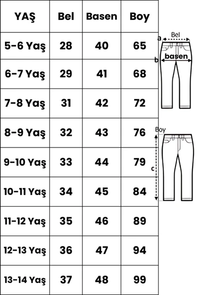 ESİLA KİDS Kız Çocuk Pantolon Okul ve Günlük Gabardin Geniş Kesim Pantolon 6-14 Yaş - 4