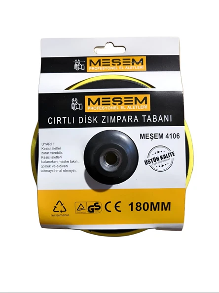 MEŞEM CIRTLI DİSK ZIMPARA TABANI 180mm