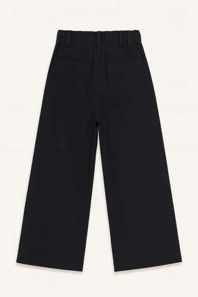 ESİLA KİDS Kız Çocuk Pantolon Okul ve Günlük Gabardin Geniş Kesim Pantolon 6-14 Yaş - 2