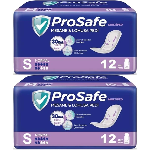 Prosafe Mesane & Lohusa Pedi  S - Küçük - Small Normal 24 Adet (2PK*12)