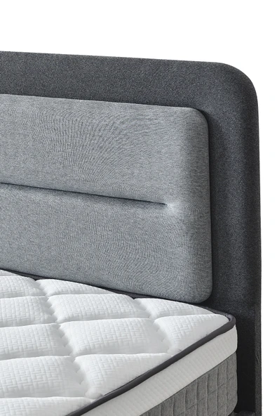 Cennet Yatak Gisele Modeli Full Ortopedik Çift Kişilik Pedli Yataklı Baza ve Başlık Takımı 3 lü Set - 11