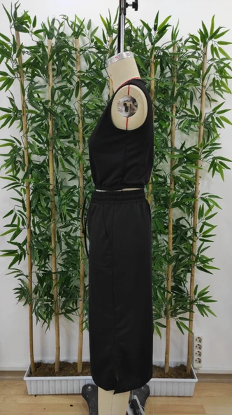 Kadın Iki Iplik Crop Etek Ikili Takım - Resim 5