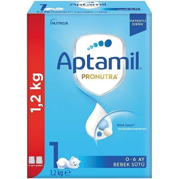Nutrıcıa Aptamil Pronutra 1200GR Bebek Sütü No:1 (0-6 Ay) Yenidoğan Doğumdan itibaren (3 Lü Set) - 2