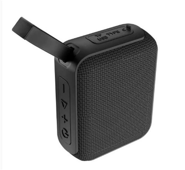 Asonic AS-03 Siyah USB-TF-TWS-Bluetooth Destekli 5W 1200mAh Type-C Speaker - 1
