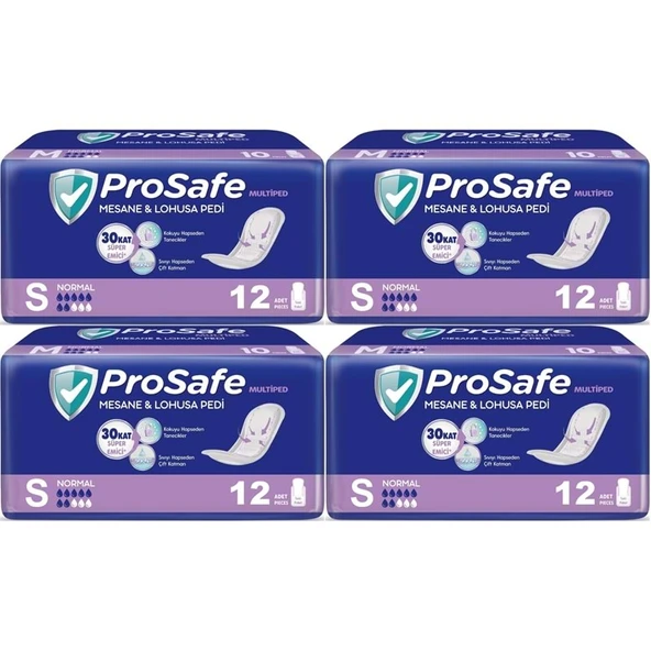 Prosafe Mesane & Lohusa Pedi  S - Küçük - Small Normal 48 Adet (4PK*12)
