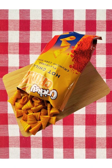 MUMCU KURUYEMİŞLERİ Cricksy Crunch Hot Chıllı Cips 10 lu paket avantajlı ürün - 5