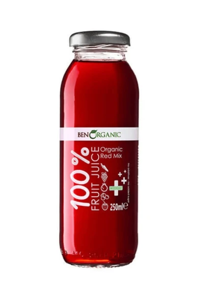 Benorganic BEN ORGANİC KIRMIZI KARIŞIM SUYU 250 ML - 5'Lİ