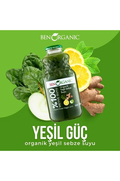 Benorganic Organik Yeşil Sebze Suyu 946 Ml - 2