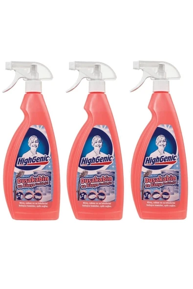 Highgenic Duşakabin Ve Banyo Temizleyici 750 ml 3'lü