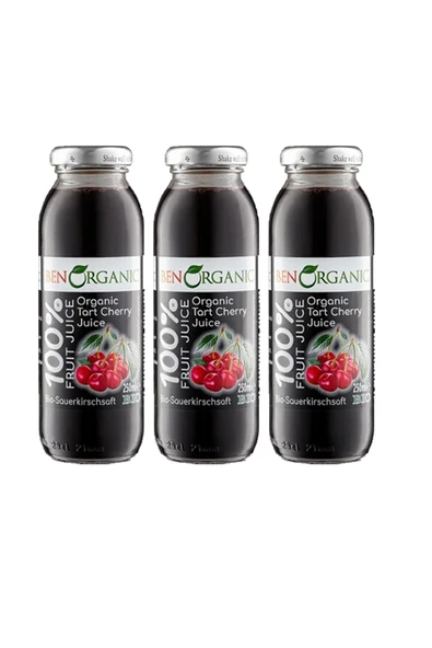 Benorganic BEN ORGANİC VİŞNE SUYU 250 ML - 3'LÜ - 6
