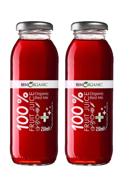 Benorganic BEN ORGANİC KIRMIZI KARIŞIM SUYU 250 ML - 2'Lİ - 6