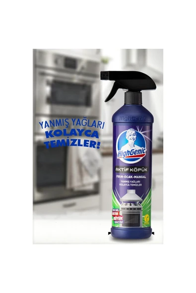Highgenic Aktif Köpük- Fırın ,ocak, Mangal Temizleyici 750 ml - 2