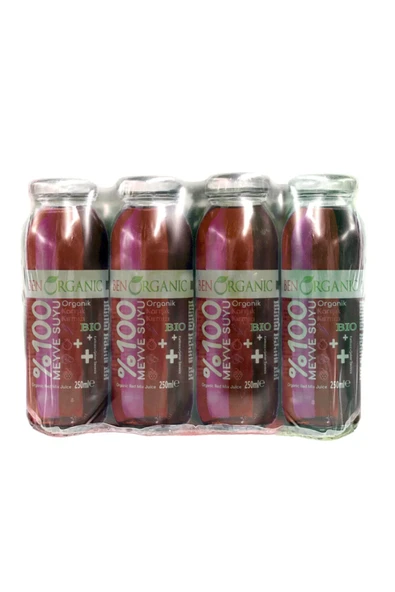 Benorganic Organik Kırmızı Karışık Meyve Suyu 12x250 ml ürün görseli