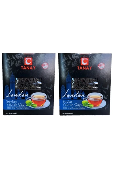 Tanay LONDON İTHAL YAPRAK SEYLAN ÇAY 400 gr X 2 ADET