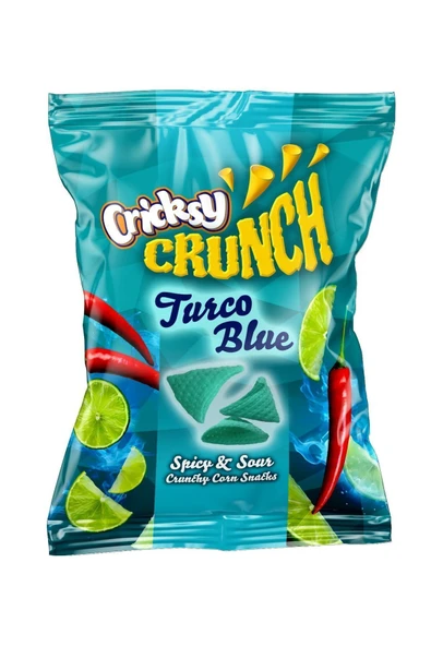 MUMCU KURUYEMİŞLERİ Cricksy Crunch Turco Blue Eksi-Acı Soslu Cips 3 lü paket - 2