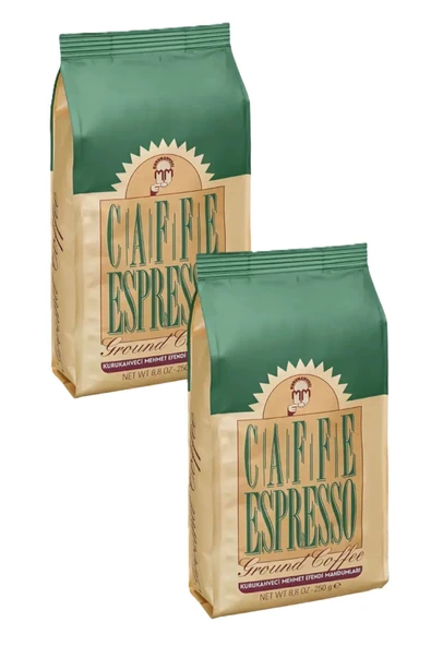 Mehmet Efendi Kurukahveci Mehmet Efendi Caffe Espresso Kahve Öğütülmüş Folyo Ambalaj 250 Gr X 2 Adet ürün görseli 1