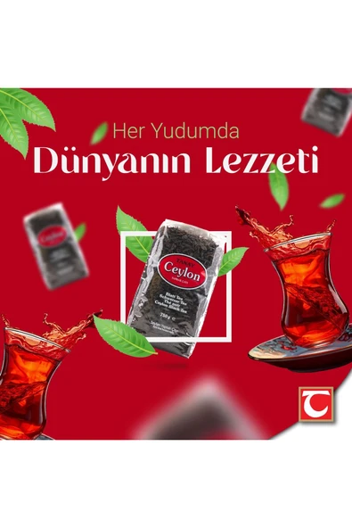 Tanay Ceylon Ithal Sri Lanka Siyah Yaprak Seylan Çayı Kaçak Çay 750 gr X 2 Adet (1.500 GR) - 6