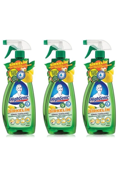 Highgenic Sirkelim Temizleyici 750ml Limon - 3 Adet
