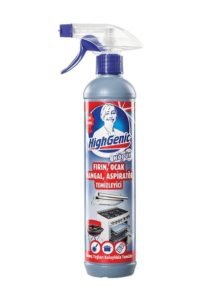 Highgenic Fırın, Ocak, Mangal, Aspiratör Temizleyici Sprey 500 ml