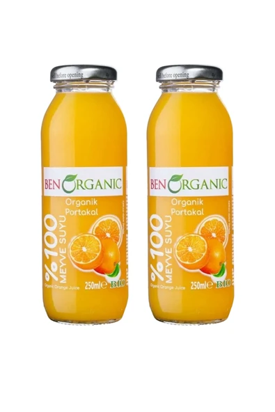 Benorganic BEN ORGANİC PORTAKAL SUYU 250 ML - 2'Lİ - 6