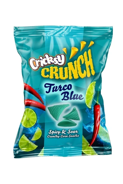 MUMCU KURUYEMİŞLERİ Cricksy Crunch Turco Blue Ekşi-acı Soslu Cips