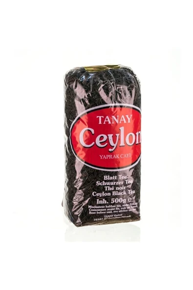 Tanay İthal Seylan Ceylon Sri Lanka Kaçak Siyah Yaprak Çayı ( Çay 500 Gr)