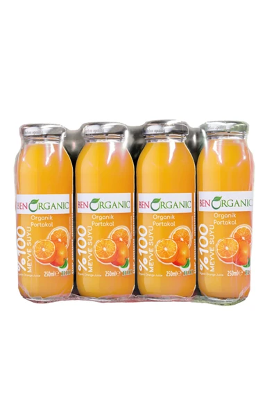 Benorganic Organik Portakal Suyu 12 X 250 ml