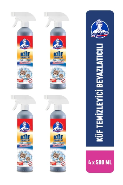 Highgenic Küf Temizleyici Beyazlatıcı 500 Ml 4 Adet