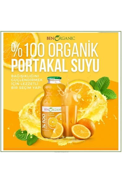 Benorganic Organik Portakal Suyu 946 Ml - Resim 3