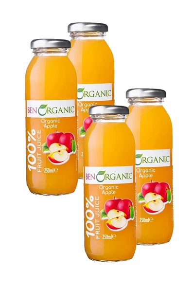 Benorganic BEN ORGANİC ELMA SUYU 250 ML - 4'LÜ