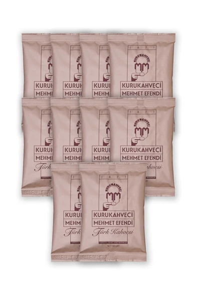 Mehmet Efendi Mehmet Efendi Türk Kahvesi 100 G Folyo Ambalaj X 10 Adet