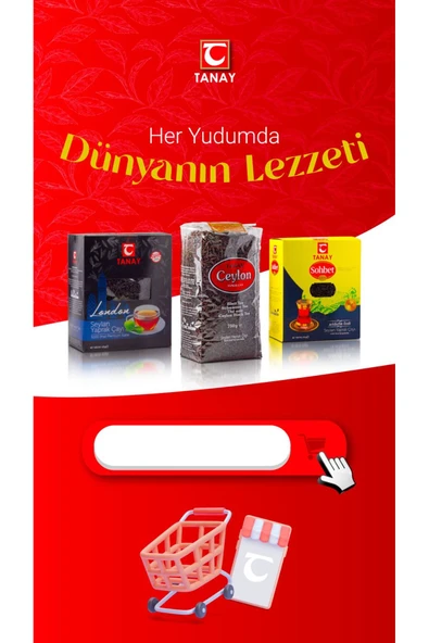 Tanay Sohbet Bergamotlu İthal Seylan Yaprak Çayı 400 gr X 3 ADET - 2
