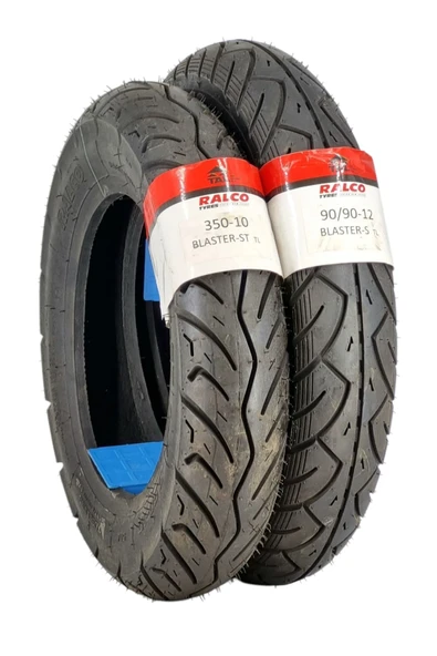 RALCO TYRES Honda Spacy, Activa-s, Spontini, 350-10 Tl Ve 90/90-12 Tl Dubleks Lastik Set