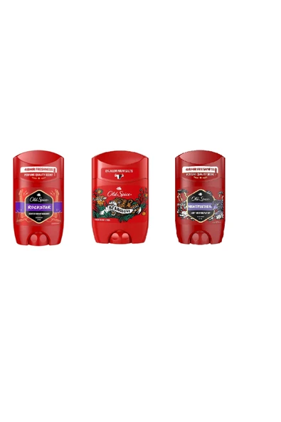 Old Spice Deodorant Ferah Kokular 3'lü Fırsat Set (Rockstar-Bearglove-Nighpanter) 50 Ml - 1