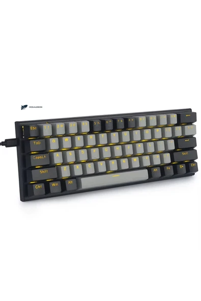 Mini T9 Türkçe Q Mekanik Klavye Red Switch Gamer Oyuncu Klavyesi - Resim 6